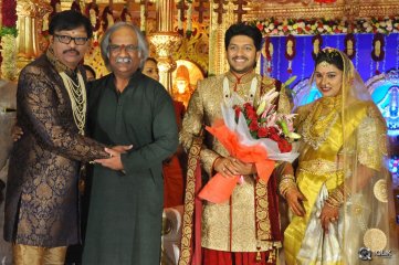 Music Director Koti Son Rajeev Wedding Reception Photos